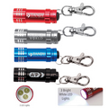 Mini Turbo 3 LED Aluminum Keychain Keylight w/ Lobster Clip (Overseas)